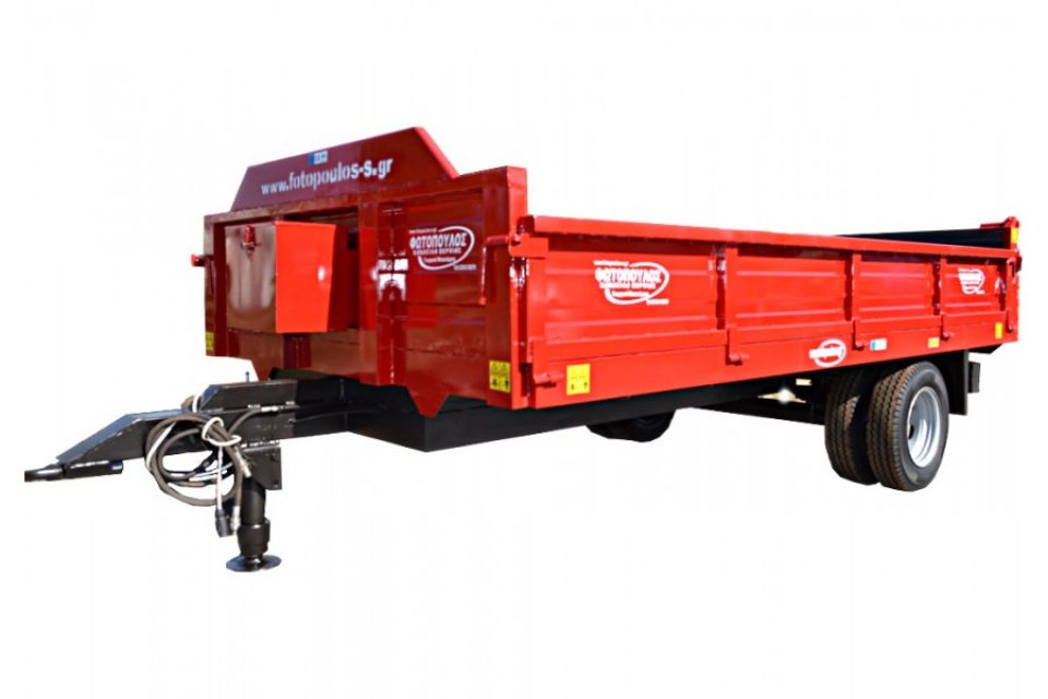 Ανατρεπόμενη καρότσα για τρακτέρ με 1 άξονα  5,5t